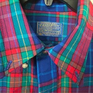 Pendleton Men's Multicolor Plaid Button-Down Shirt